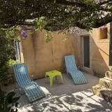 espace détente sur la terrasse 